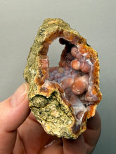 Load image into Gallery viewer, “Goblin Chalcedony” Pink & Orange Druzy Botryoidal Stalactites — Tichka Massif, High Atlas, Morocco