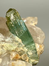 Load image into Gallery viewer, Blue Indicolite & Mint Green Tourmaline on Quartz Matrix – Pegmatite Mineral Specimen from Pakistan