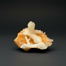 Load image into Gallery viewer, Orange Heulandite and Cream Stilbite Zeolite Cluster – India (Collector Mineral Specimen)