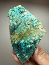 Load image into Gallery viewer, 4” Polished Native Copper in Chrysocolla — Display Specimen (Indonesia)