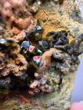 Load image into Gallery viewer, Gemmy Green Garnet on Matrix – Pakistan Collector Specimen