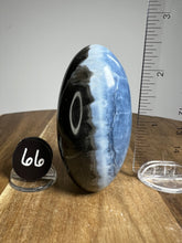 Load image into Gallery viewer, Lingam - Blue Opal with Chalcedony from India