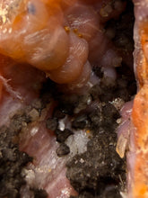 Load image into Gallery viewer, “Goblin Chalcedony” Pink and Red Druzy Botryoidal Stalactites — Tichka Massif, High Atlas, Morocco