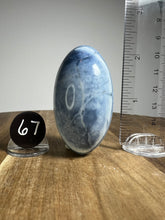 Load image into Gallery viewer, Lingam - Blue Opal with Chalcedony from India