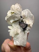 Load image into Gallery viewer, Dark Green Cap Stak Nala Tourmaline on Cleavelandite Matrix – Haramosh Mountains, Pakistan