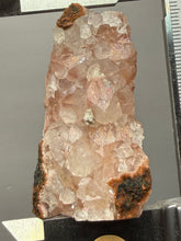 Load image into Gallery viewer, Pink Apophyllite on Red & Green Heulandite – Deccan Traps, Maharashtra, India