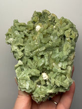 Load image into Gallery viewer, High-Grade Green Heulandite on Peach Stilbite Crystal Cluster | Deccan Traps, Maharashtra, India | Collector Mineral Specimen