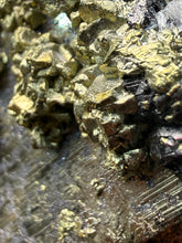 Load image into Gallery viewer, 3” New Find: Huanzala Mine Peru Sphalerite + Chalcopyrite + Apatite + Calcite + Quartz | Collector Display Specimen