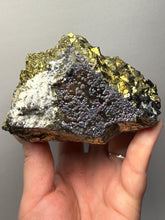Load image into Gallery viewer, 5.7” New Find: Huanzala Mine Peru Sphalerite + Chalcopyrite + Apatite + Calcite + Quartz | Collector Display Specimen