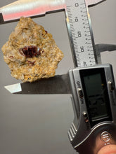 Load image into Gallery viewer, Naturally Faceted Zircon Crystal on Pegmatite–Quartz and Biotite Matrix • Pakistan Mineral Specimen