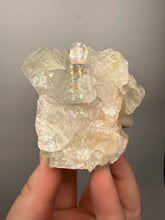 Load image into Gallery viewer, High-Grade Apophyllite on Pink Stilbite Zeolite | Indian Collector Mineral Specimen