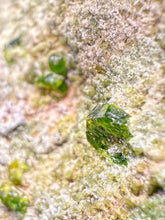 Load image into Gallery viewer, Gemmy Green Garnet on Matrix – Pakistan Collector Specimen