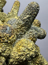 Load image into Gallery viewer, Chalcopyrite Botryoidal Stalactites on Calcite – Cabinet Specimen | Tongshankou Mine, Edong, Daye, Huangshi Prefecture, Hubei Province, China