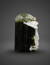 Load image into Gallery viewer, Green Cap Stak Nala Tourmaline with Cleavelandite – Haramosh Mountains, Pakistan | Thumbnail Specimen