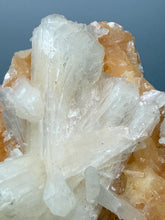 Load image into Gallery viewer, Orange Heulandite and Cream Stilbite Zeolite Cluster – India (Collector Mineral Specimen)