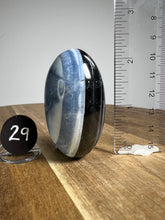 Load image into Gallery viewer, Lingam - Blue Opal with Chalcedony from India