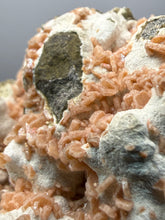 Load image into Gallery viewer, Peach Druzy Heulandite on Matrix – India | Rare Peach Crystal Mineral Specimen for Collectors & Display
