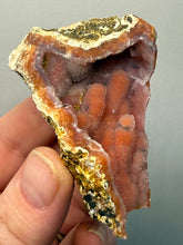 Load image into Gallery viewer, “Goblin Chalcedony” Pink & Orange Druzy Botryoidal Stalactites — Tichka Massif, High Atlas, Morocco