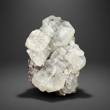 Load image into Gallery viewer, Lustrous Apophyllite over Red Heulandite (Zeolite Pocket) — Deccan Traps, Maharashtra, India