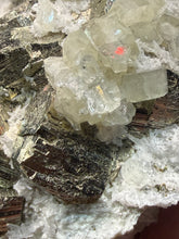 Load image into Gallery viewer, 2.9” New Find: Huanzala Mine Peru Sphalerite + Chalcopyrite + Apatite + Calcite + Quartz | Collector Display Specimen