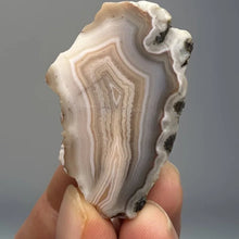Load image into Gallery viewer, Moroccan Cream Banded Agate Sahara | High Atlas | Polished