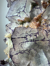Load image into Gallery viewer, QR Code Fluorite with Druzy Chalcedony from Guizhou Province, China