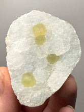 Load image into Gallery viewer, Rare Botryoidal Yellow Fluorite on Quartz Matrix Collector Mineral Specimen – Maharashtra, India