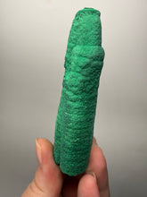 Load image into Gallery viewer, 3.5” Double Druzy Malachite Stalactite — Botryoidal “Cave” Formation | DR Congo | Collector Mineral Specimen