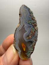 Load image into Gallery viewer, Polished Malawi Agate Half – High-Grade African Banded Agate Display Specimen