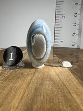 Load image into Gallery viewer, Lingam - Blue Opal with Chalcedony from India