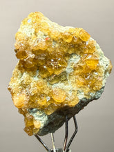 Load image into Gallery viewer, Hessonite Garnet Cluster on Matrix – Natural Collector Specimen from Pakistan | High-Grade Orange-Red Garnet Crystals