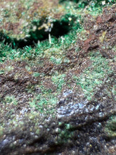 Load image into Gallery viewer, Brochantite Collector Mineral Specimen – Vivid Green Copper Crystals from Morocco