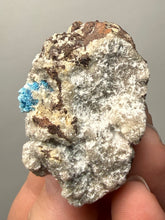 Load image into Gallery viewer, Rare Electric Blue Cavansite on Druzy Matrix – Collector Mineral Specimen | India