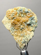 Load image into Gallery viewer, Hessonite Garnet Cluster on Matrix – Natural Collector Specimen from Pakistan | High-Grade Orange-Red Garnet Crystals