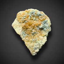 Load image into Gallery viewer, Hessonite Garnet Cluster on Matrix – Natural Collector Specimen from Pakistan | High-Grade Orange-Red Garnet Crystals