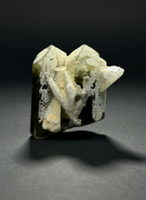 Load image into Gallery viewer, Dark Green Stak Nala Tourmaline and Cleavelandite – Haramosh Mountains, Pakistan | Thumbnail Specimen