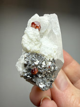 Load image into Gallery viewer, High-Grade Naturally Faceted Red Spessartine Garnet on Matrix — Skardu, Pakistan