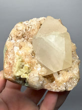 Load image into Gallery viewer, High-Grade Druzy Calcite with Golden Stilbite | Maharashtra, India (Collector Cabinet Specimen)
