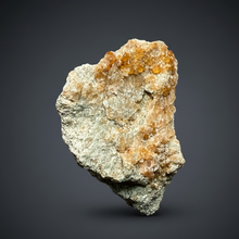 Load image into Gallery viewer, Hessonite Garnet Cluster on Matrix – Natural Collector Specimen from Pakistan | High-Grade Orange-Red Garnet Crystals