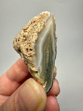 Load image into Gallery viewer, Polished Malawi Agate Half – High-Grade African Banded Agate Display Specimen