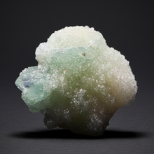 Load image into Gallery viewer, Luminous Mint Apophyllite with Glittering Druzy Sugar Quartz – India