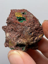 Load image into Gallery viewer, Brochantite Collector Mineral Specimen – Vivid Green Copper Crystals from Morocco