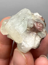 Load image into Gallery viewer, Lustrous Apophyllite over Red Heulandite (Zeolite Pocket) — Deccan Traps, Maharashtra, India