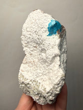 Load image into Gallery viewer, Rare Electric Blue Cavansite on Druzy Matrix – Collector Mineral Specimen | India