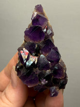 Load image into Gallery viewer, Premium Hematite-Phantom Deep Magenta Ametrine Cluster | Deccan Traps, India | Collector Mineral Specimen