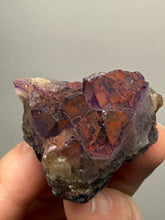 Load image into Gallery viewer, Premium Hematite-Phantom Deep Magenta Ametrine Cluster | Deccan Traps, India | Collector Mineral Specimen