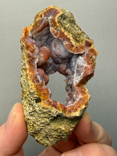 Load image into Gallery viewer, “Goblin Chalcedony” Pink & Orange Druzy Botryoidal Stalactites — Tichka Massif, High Atlas, Morocco