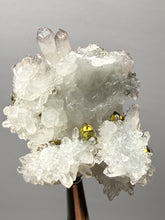 Load image into Gallery viewer, Chalcopyrite on Quartz Specimen | Borieva Mine, Madan Ore Field, Rhodope Mountains, Bulgaria