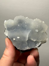 Load image into Gallery viewer, Druzy Chalcedony Stalactite with Druzy Clear Apophyllite | Maharashtra, India