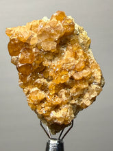 Load image into Gallery viewer, Hessonite Garnet Cluster on Matrix – Natural Collector Specimen from Pakistan | High-Grade Orange-Red Garnet Crystals